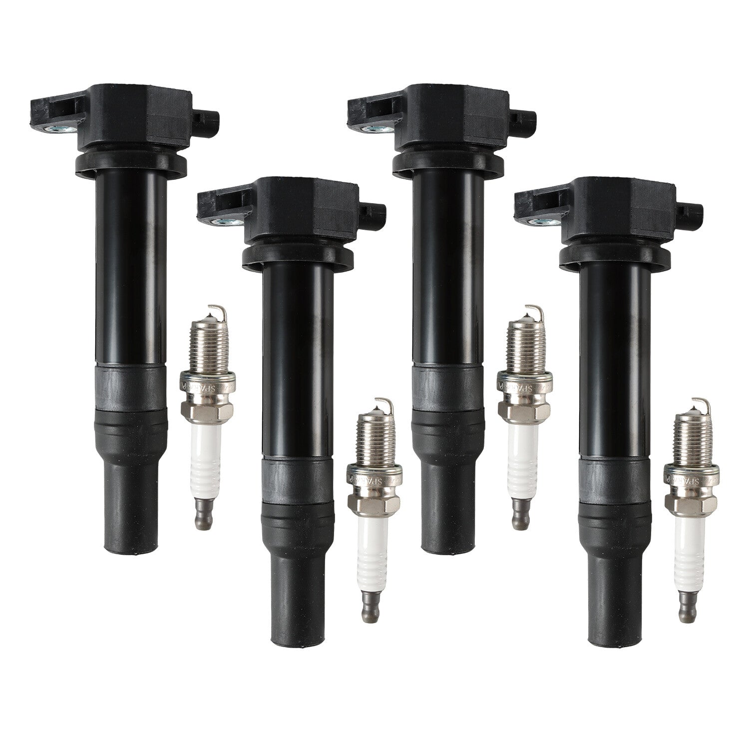 4X Ignition Coil  Platinum Spark Plug For 2006-11 for Hyundai Accent for Kia Rio UF499
