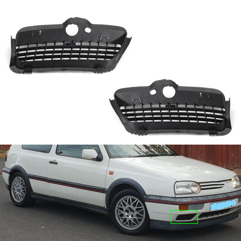 Front Bumper Lower Grille 1 Pair for VW for VolksWagen for Golf MK3 1993-1998