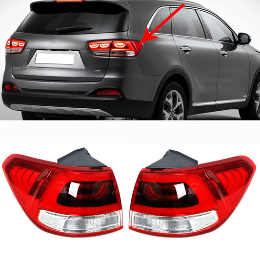 A pair of rear bumper taillights and brake stop lights are available for the for Kia Sorento L 2015-2017-2018.