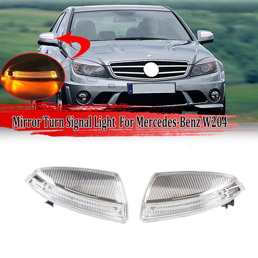 Door mirror turn signals are applicable to for Mercedes-Benz W204, C250, C300, C350, and A204 (8200821-).