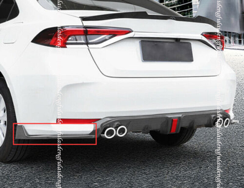 for Toyota for Corolla Sedan 19-22 Carbon Fiber Rear Bumpers Lip Side Skirt Splitter