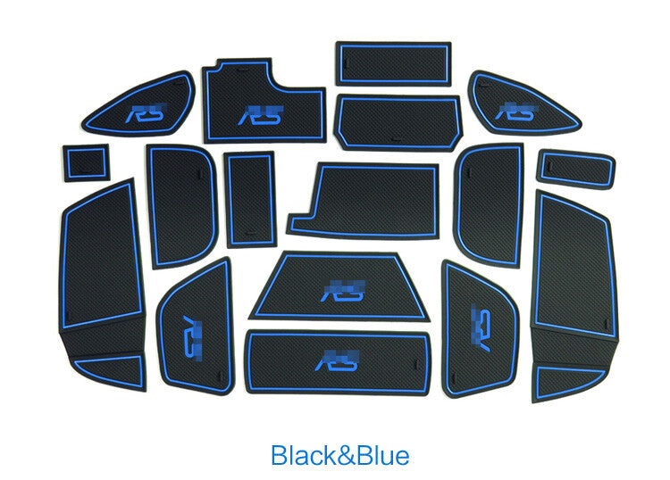 Gate Slot Mat for Ford Focus RS 2015 - 2018 Accessories Cup Holder Anti-Slip Pad