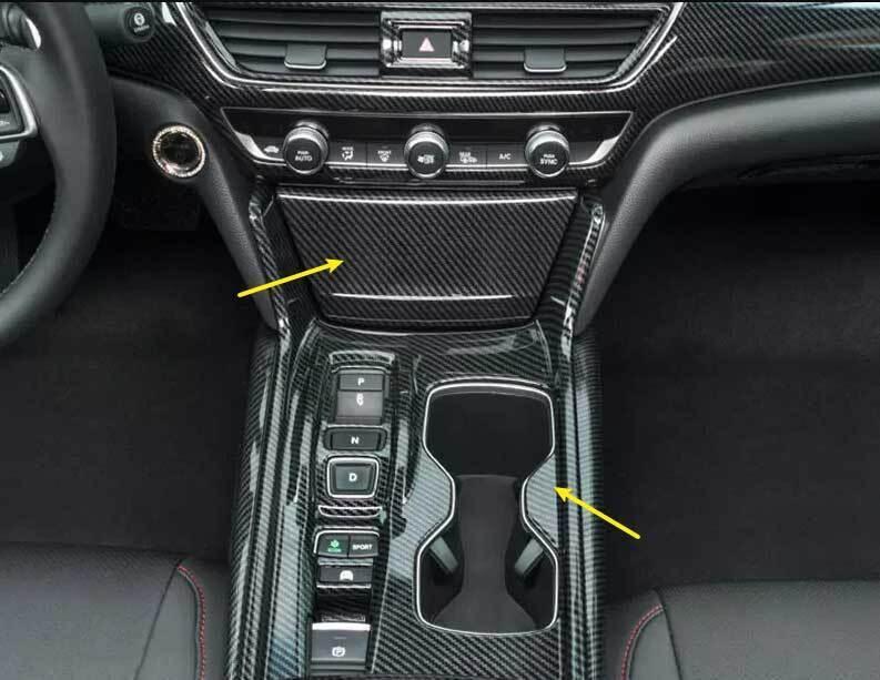 for Honda Accord Hybrid 2018-2022 Carbon Fiber Center Console Gear Shift Panel