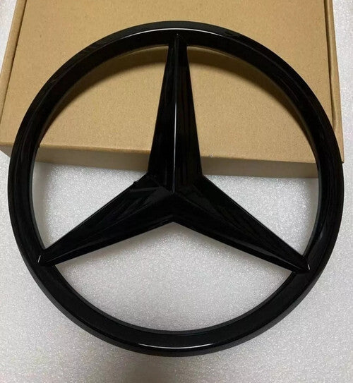 Glossy black rear boot badge with star design for Mercedes GLA X156 A1568170016