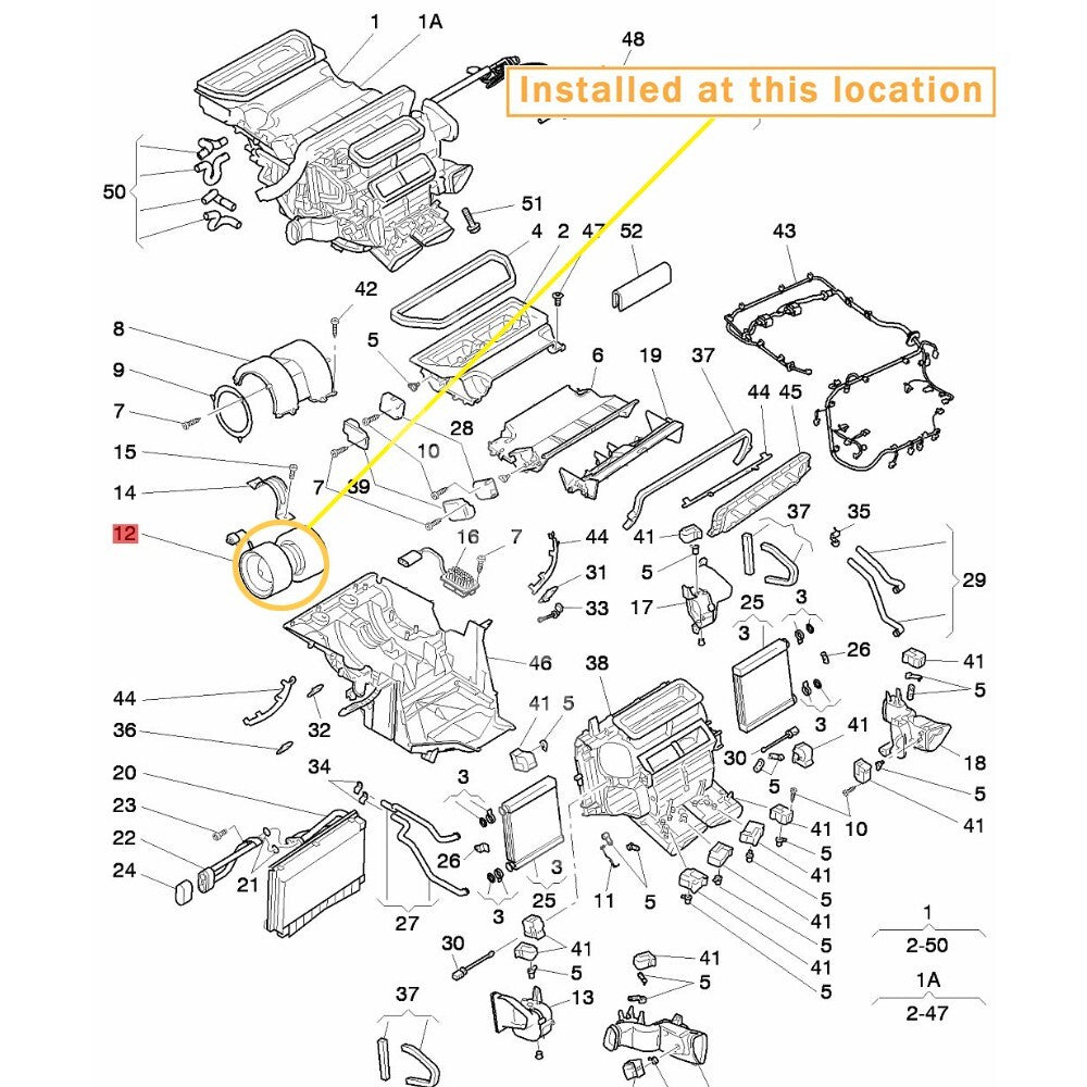 New heater blower motor for Bentley GT Flying Spur - Equipment Manufacturer: 3D0959101