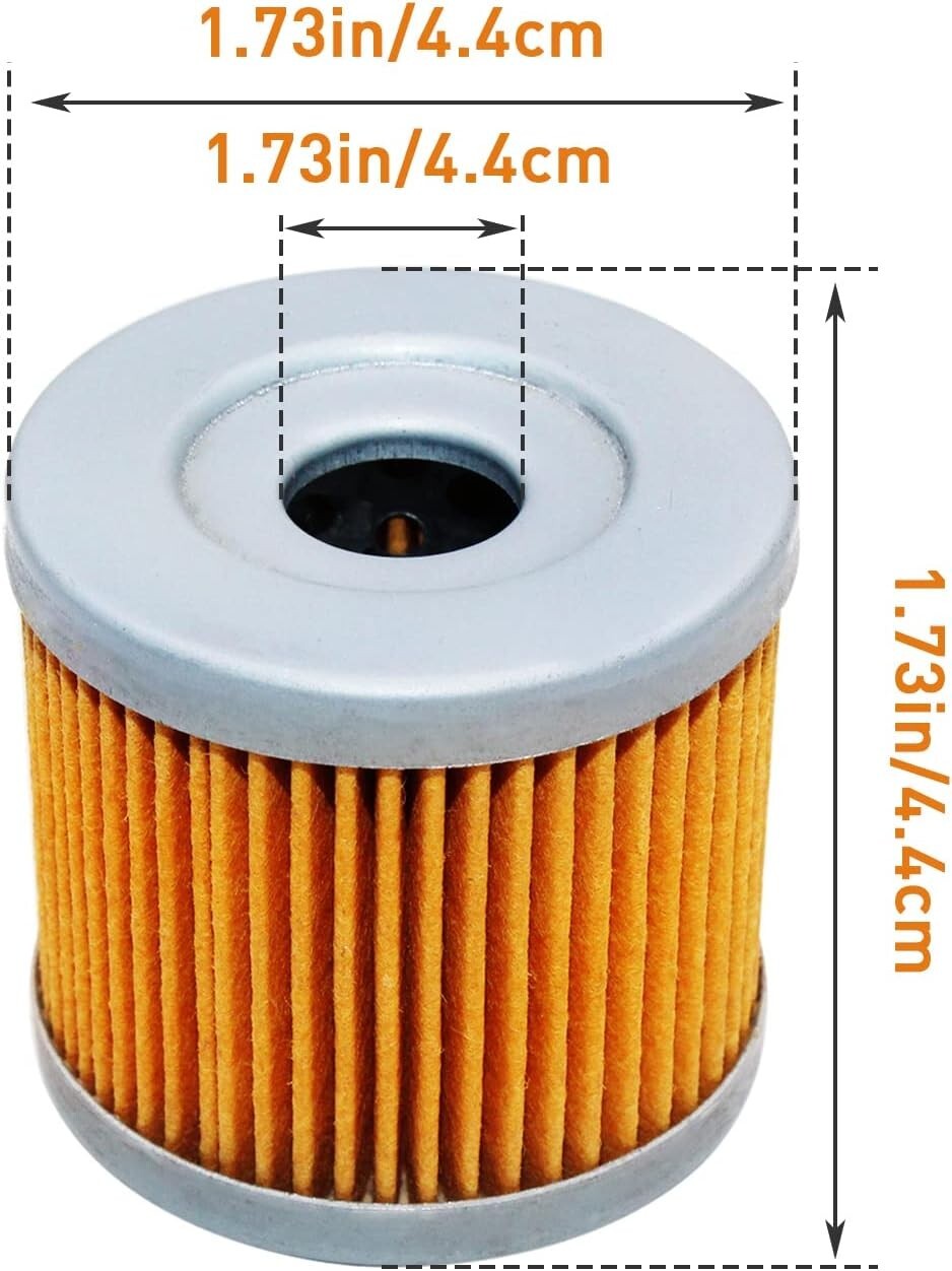 2 Pack Motorcycle Oil Filters for Kawasaki 220 Bayou KLF220 1988-2002 16099-004