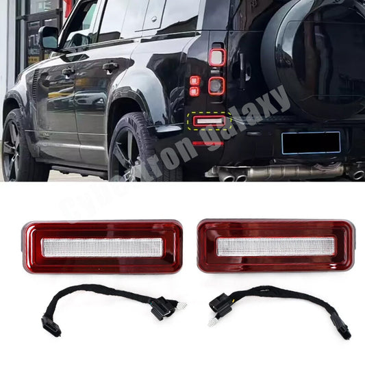 Two-piece rear turn signal reverse lights compatible with for Land Rover for Defender 2020-2023 reverse lights.