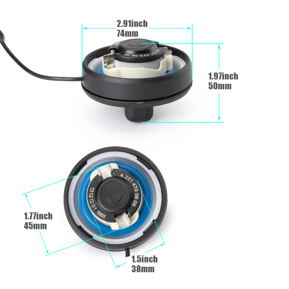 A2214700605 for Mercedes-Benz C CL CLS E G GLK S SL SLK Fuel Tank Gas Filler Cap