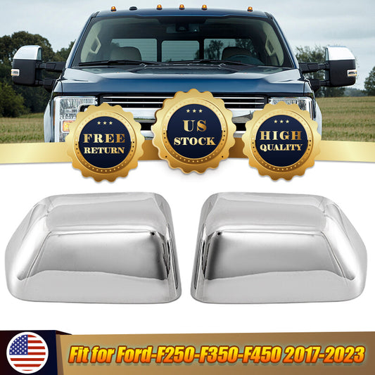 Top half chrome mirror finish protective cover for Ford F250 F350 F450 F550 Super Duty 2017+