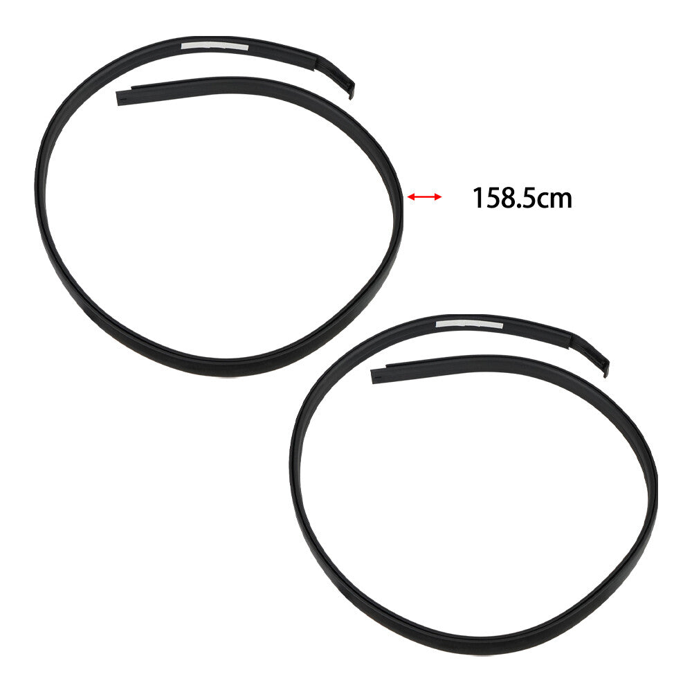 Left/right roof-mounted drip channels suitable for Toyota Tundra Crewmax 2007 - 2021