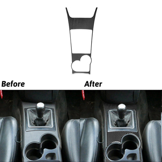 Carbon Fiber Interior Center Gear Shift Cover Trim for Cadillac CTS 2003-2007