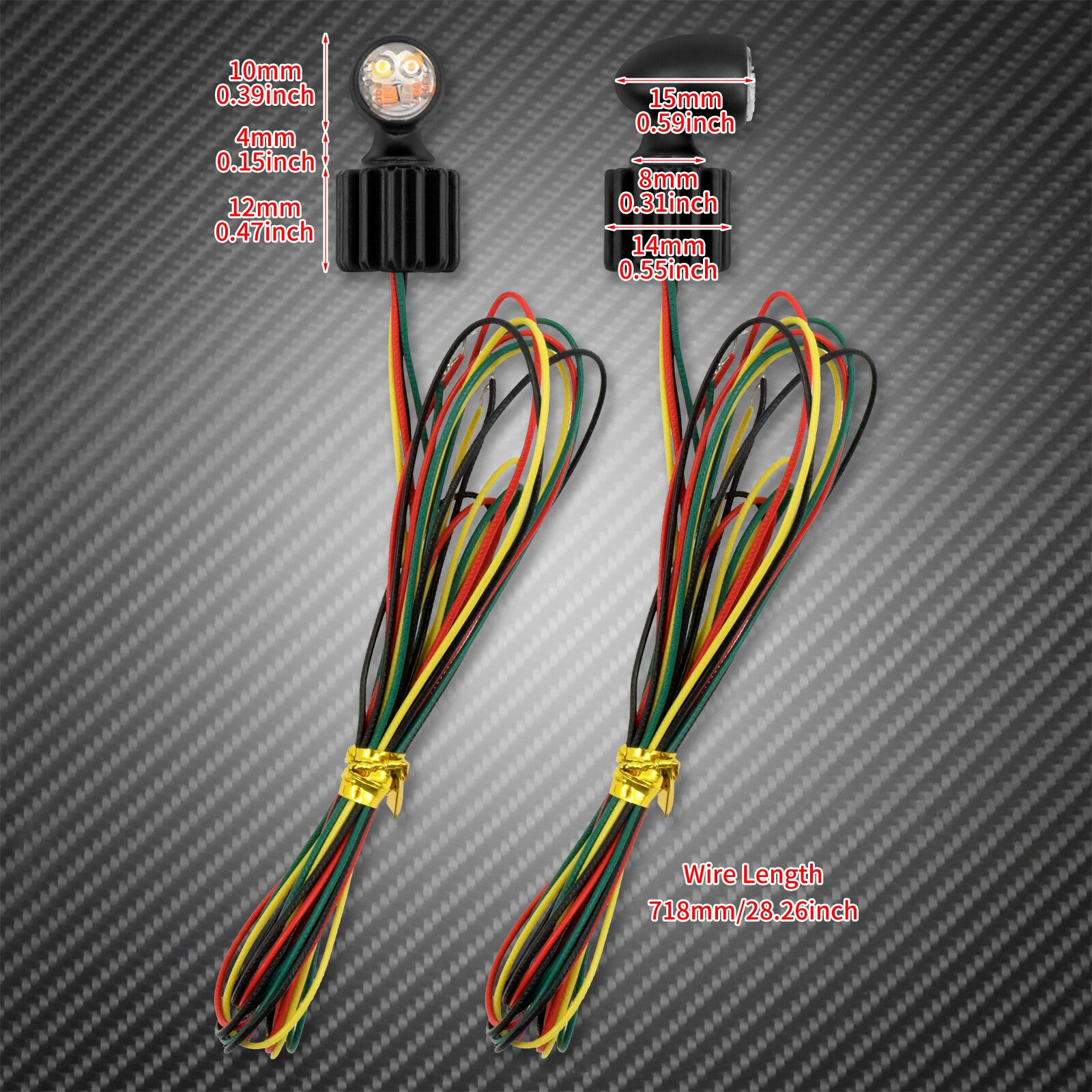 Motorcycle Super for Mini Light Indicator Running Brake Turn Signal Fit for Harley