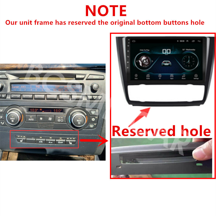 9in Car Stereo Radio BT FM RDS DAB Fit for BMW E81 E87 116i 2004-2011 Auto A/C
