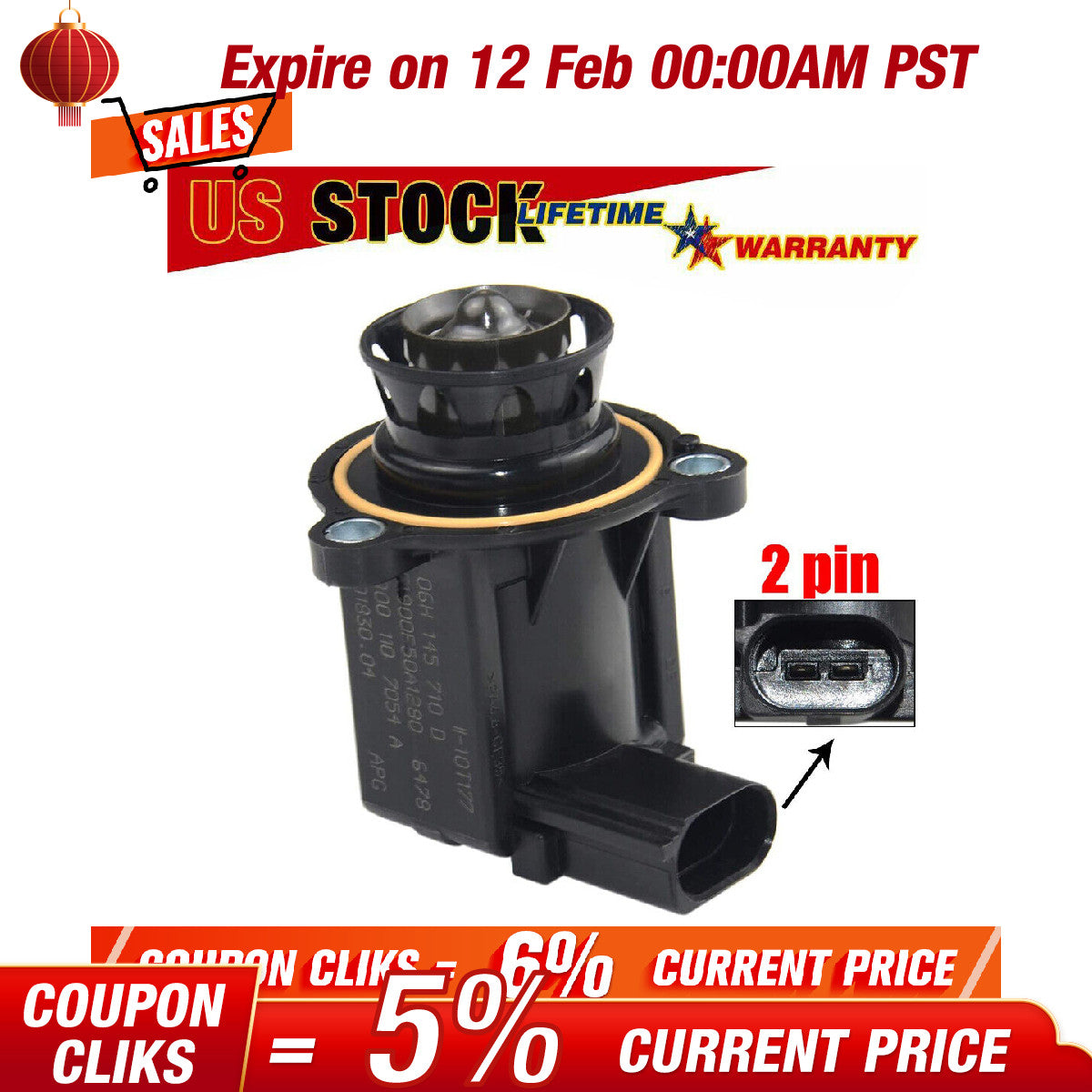 Turbocharger Bypass Diverter Valve for Audi for VW for Jetta for Passat TT EOS A3 A4 New