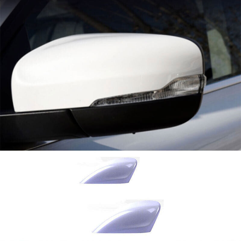 for Volvo XC60 2015-2017 Pearl White ABS Side Mirror Cover Cap Replace Trim 2Pcs