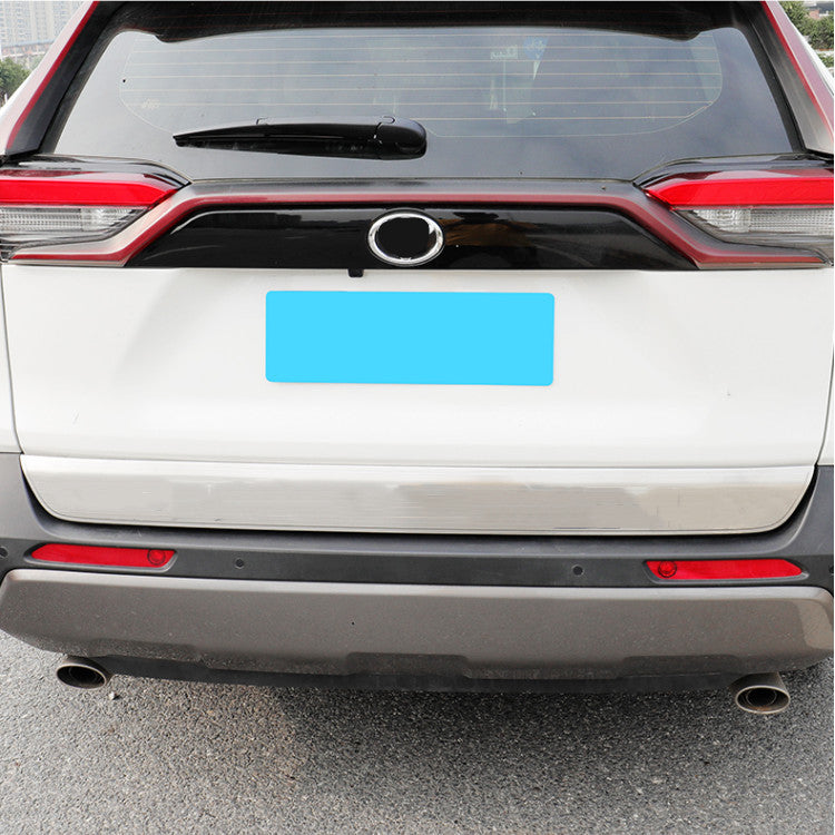 Gloss Black Car Rear Door Trunk Lid Strip Cover Trim for Toyota RAV4 2019-2023