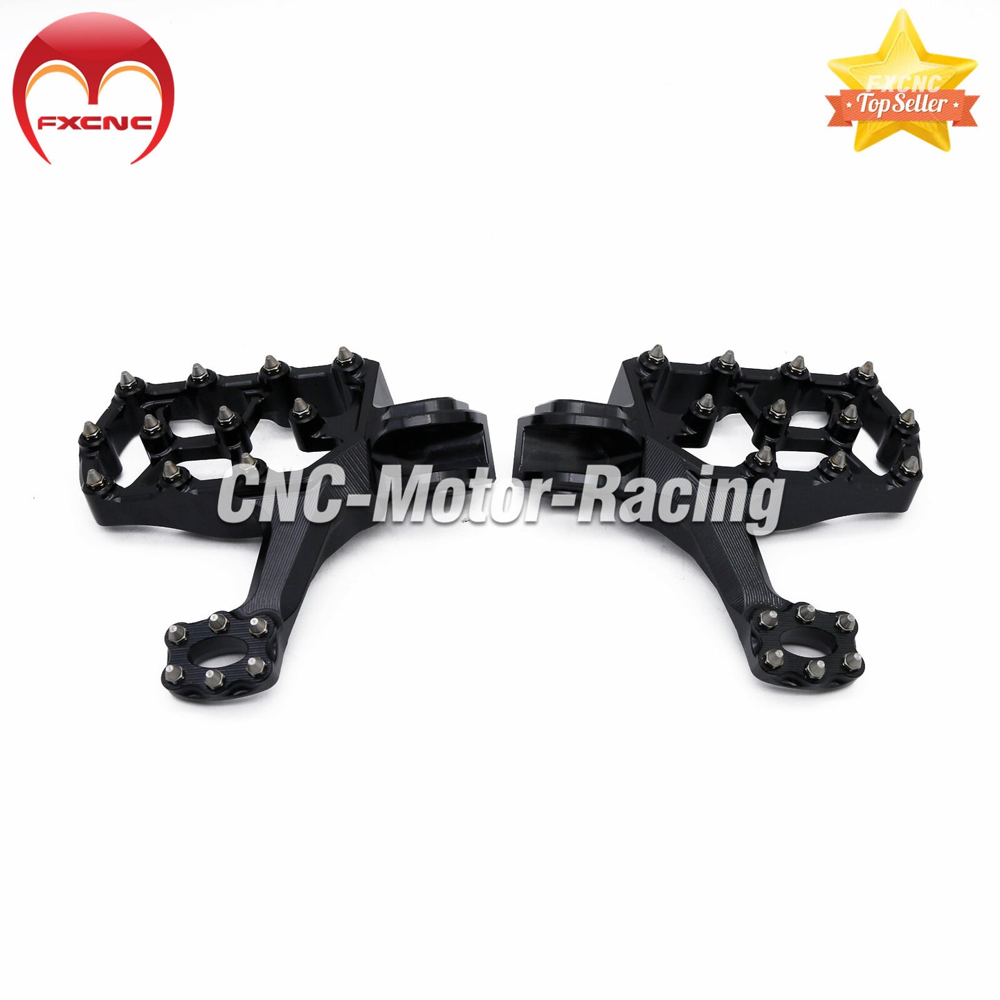 Suitable for KTM 200-530XC-W/XCF-W 2006-2016 CNC extended foot spikes and footrests (aluminum).