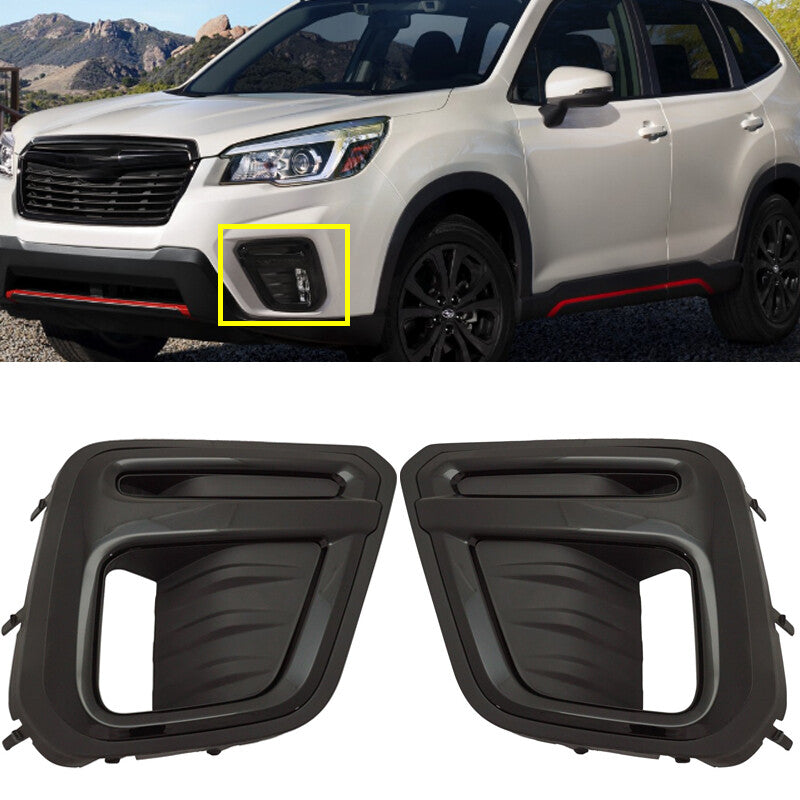 Pair Front Fog Light cover Trims For 2019 for Subaru Forester Sport 57731SJ140