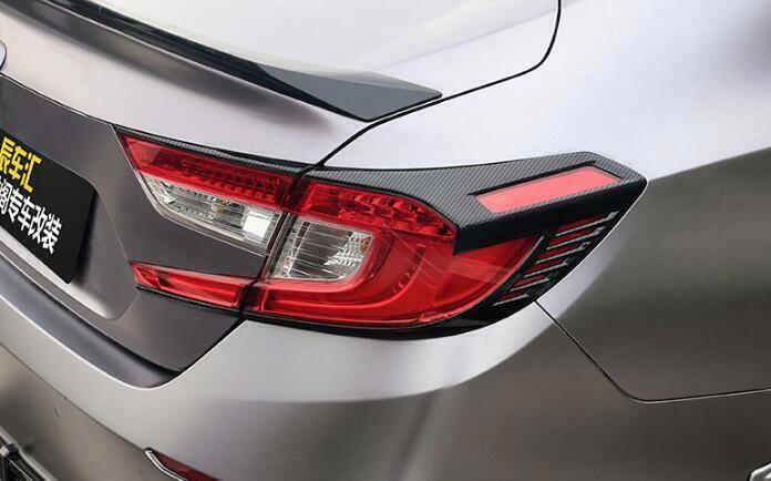 For 2018-22 for Honda Accord Carbon Fiber ABS Rear Tail Lamp Light Frame Cover Trim