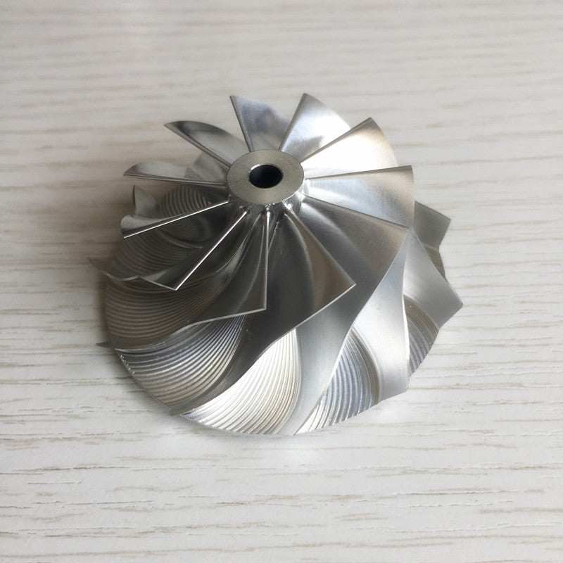 K04 41.94/56.08mm reverse 11+0 blades performance billet compressor wheel