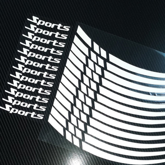 12 Pieces of Wheel Rim Stripe Tape Stickers for 18 21 Inch Sport Wheels