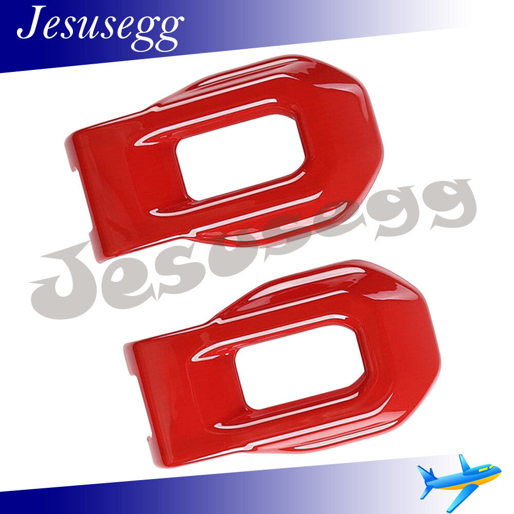 Engine Hood Cover Side Lock Latch Buckle Cover Trim Red For 18-21 for Jeep for Wrangler