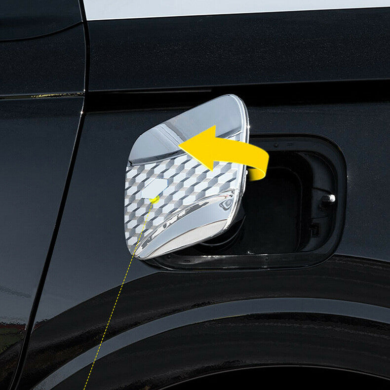 for Kia Carnival 2022-2023 Chrome Car Fuel Tank Oil Gas Cap decor Cover Trim