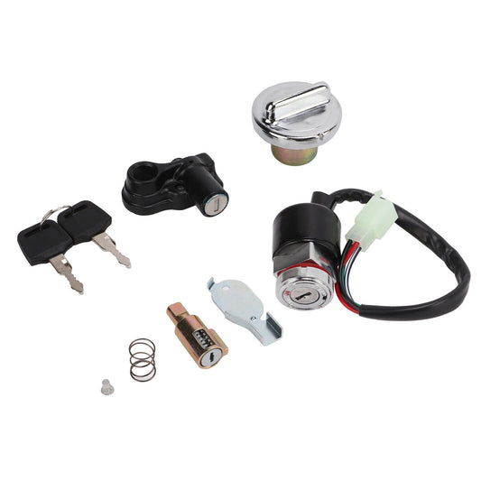 For DAX Skyteam 50cc 125cc Ignition Switch Gas Cover Kit Helmet Lock 2-Key Set