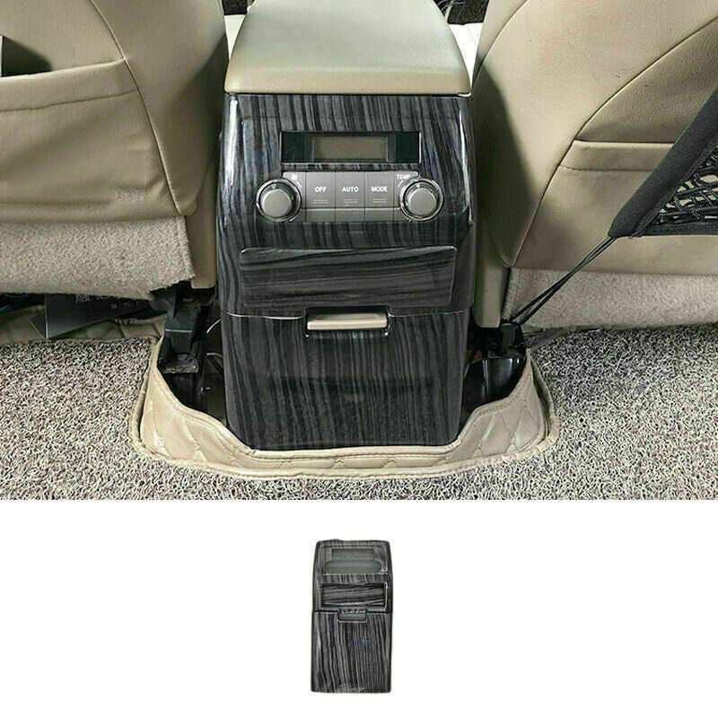 Black Wood Grain Rear Air Outlet Vent Panel Trim for Toyota Highlander 2008-2013