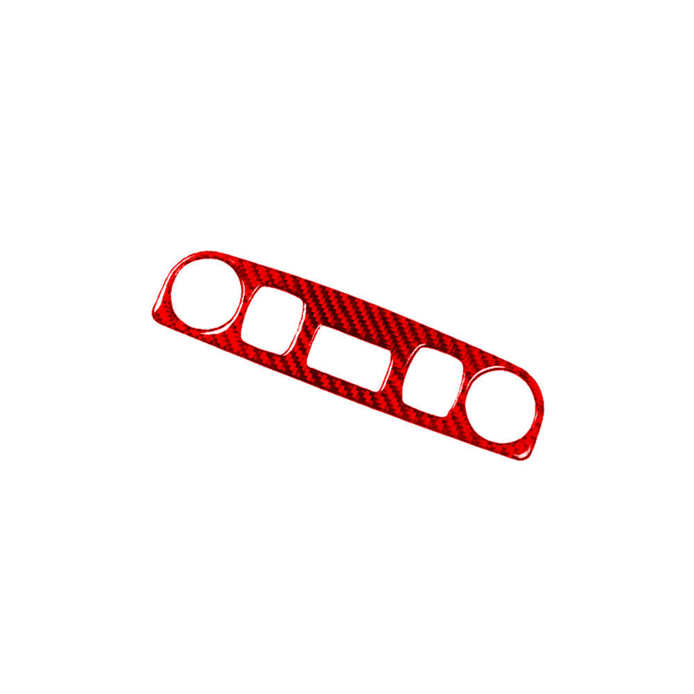 Carbon Fiber Top Console Panel Trim Sticker for Audi TT 8N 2001-2006 Red Type B