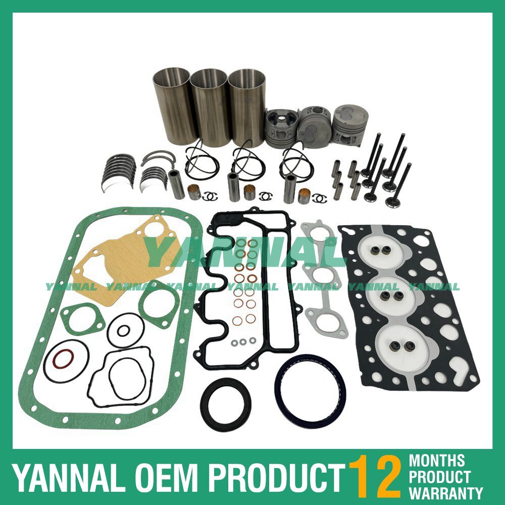 Engine overhaul and rebuild kit with washer bearing valve for Isuzu 3LA1 trucks