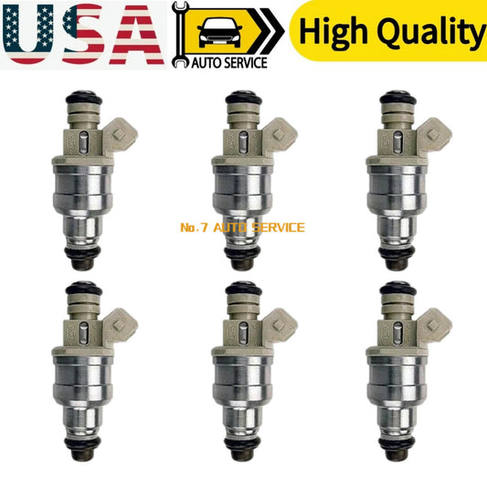 Set (6) Flow Matched Fuel injectors for Ford 2.3 2.9 3.0 3.8 4.9 5.0 F47E-A2E