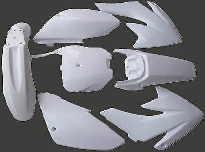 White Plastics Fender Kit for Honda CRF70 Dirt Bike Atomik 125cc 140cc 150cc 160
