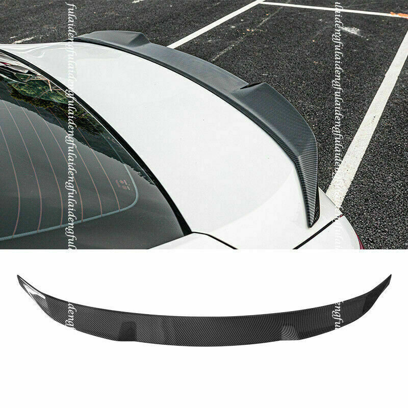 for Toyota for Camry 2018-2023 Carbon Fiber ABS Car Rear Trunk Spoiler Lip Tail Wing