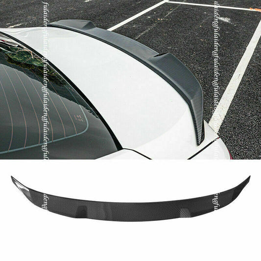 for Toyota for Camry 2018-2023 Carbon Fiber ABS Car Rear Trunk Spoiler Lip Tail Wing