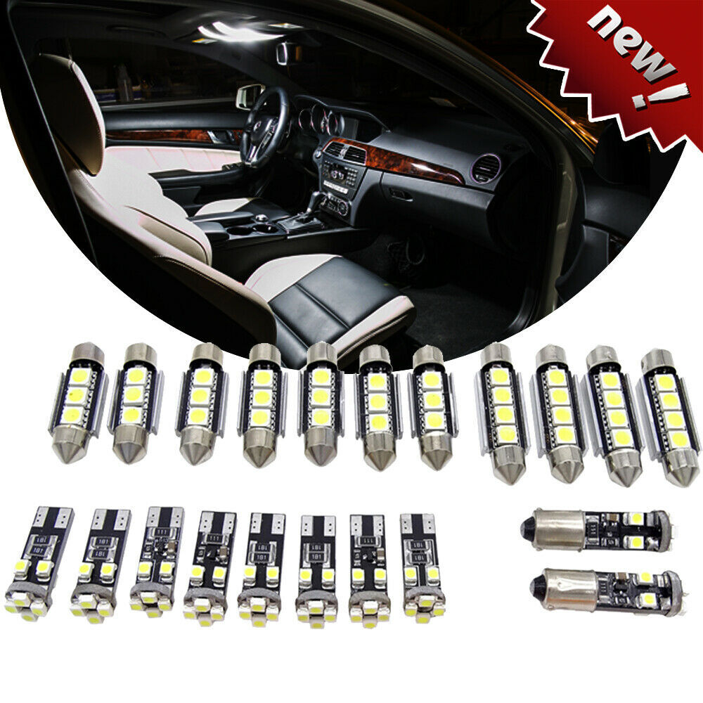 21x 5050 SMD LED interior lights Canbus for BMW E46 sedan coupe E60 E61 white