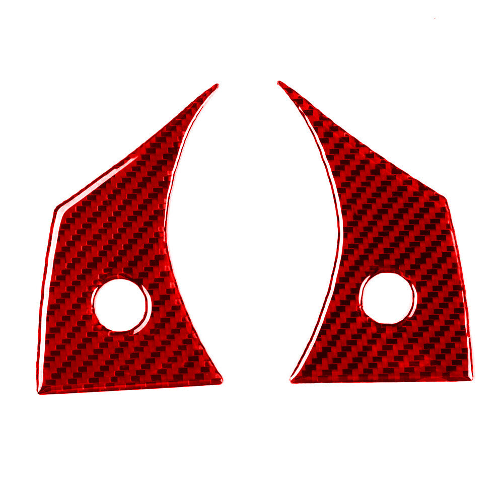 Red Carbon Fiber Interior Steering Wheel Cover Trim for Tesla for Model Y /3 2017-22