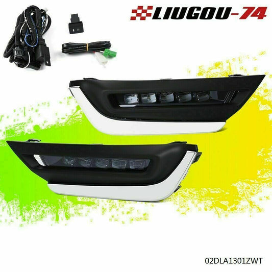 Suitable for Honda CRV CR-V 2017-18 LED DRL daytime running lights and fog lights (USA)