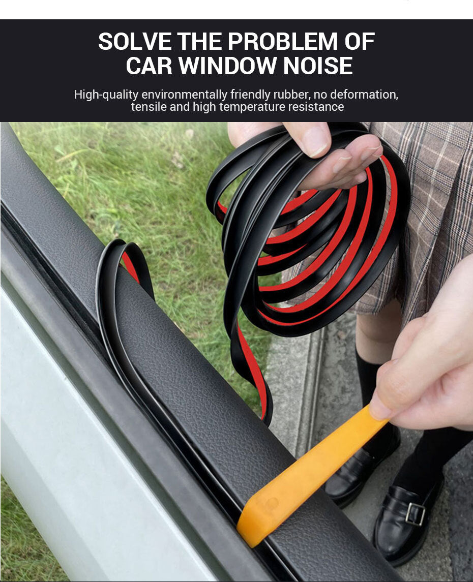 13ft for Lincoln V Shape Car SUV Side Window Door Trims Edge Mould Sealing Strip