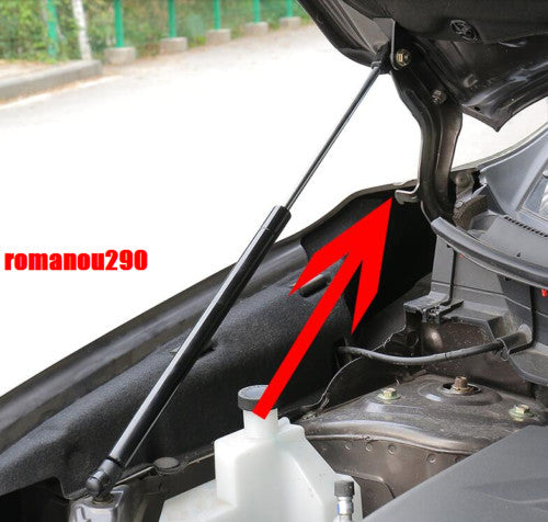 for Nissan Rogue 2017-2020 Black Stainless Front Hood Lift Support Shock Struts