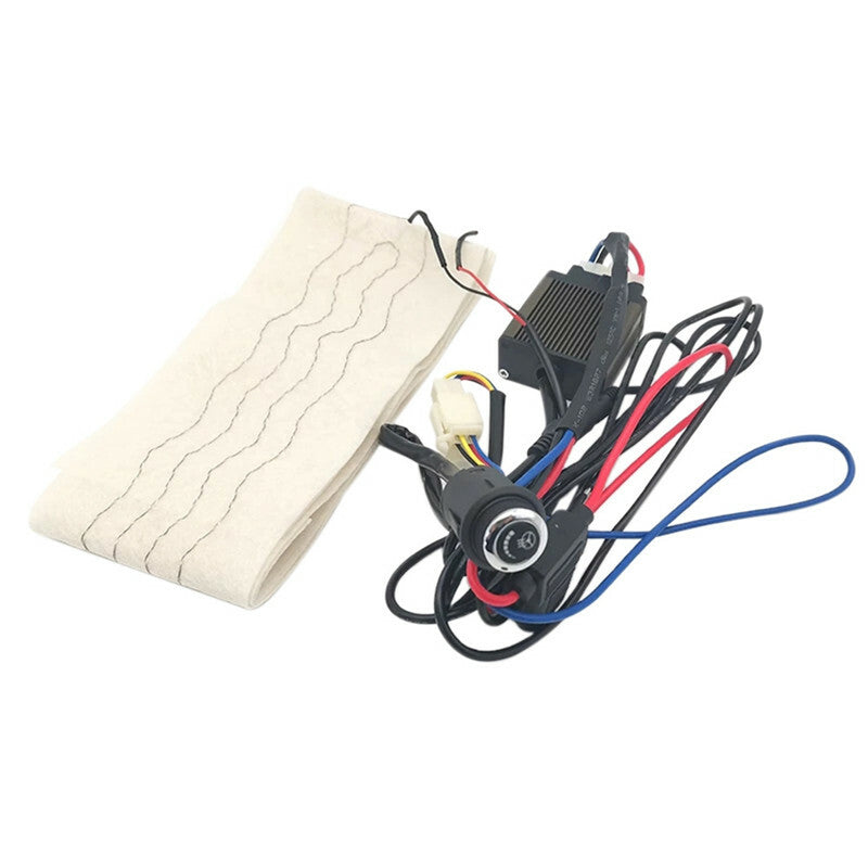 DC12V Car Steering Wheel 6 Gears Heated Winter Warm Cover Electric Heating Pad