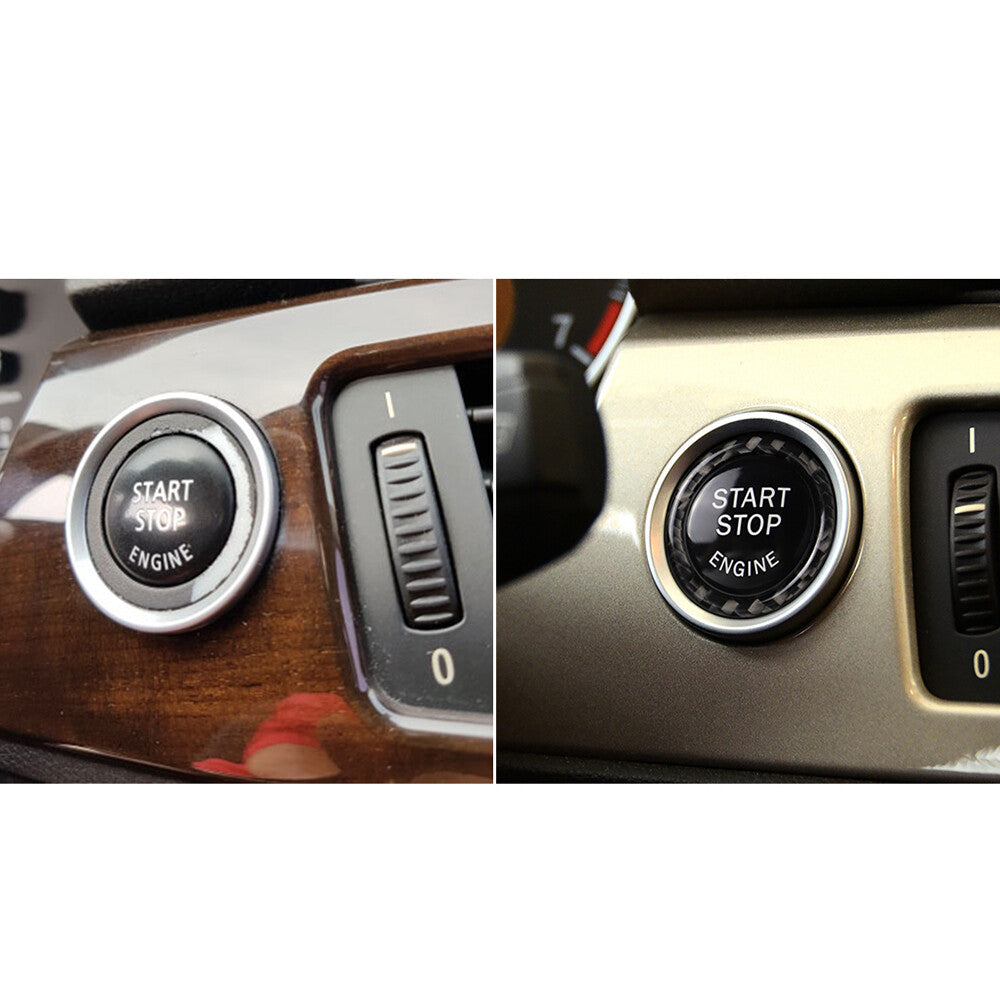 Engine start button trim ring for BMW 3 Series E90 E92 2009-2012 black
