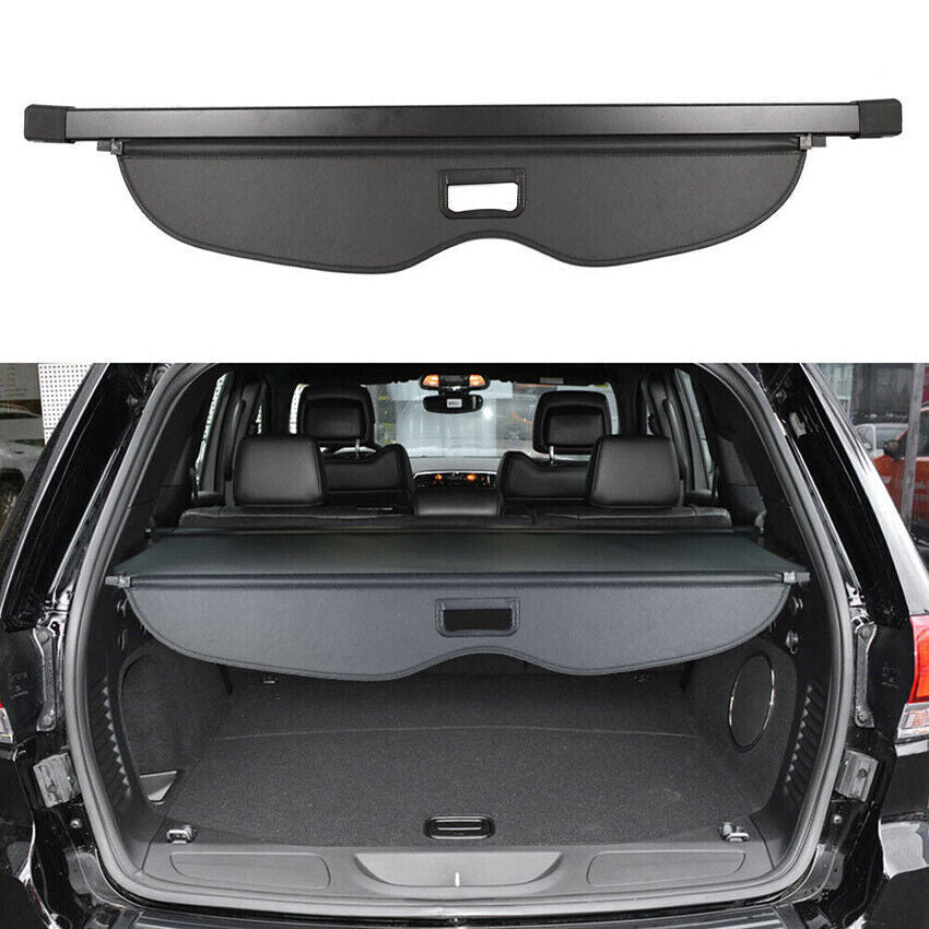 for Jeep Grand Cherokee 11-21 Parcel Shelf Load Cargo Cover Luggage Black Blind