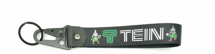 Car keychain/key ring with lanyard car accessories for Tein black for Mazda
