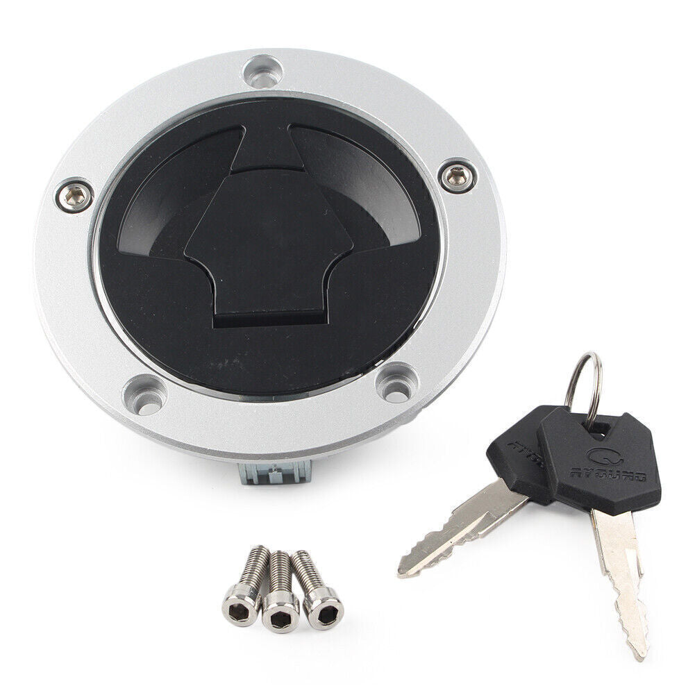 Fuel Gas Tank Cap Cover Lock Set for Kawasaki ZX6R ZX-6R ZX600 2007-2008
