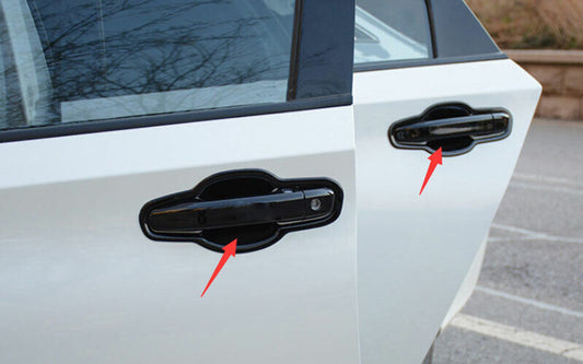 8P for Honda Accord 10th 2018-2022 Gloss Black Car Outside Door Bowl Cover Trim