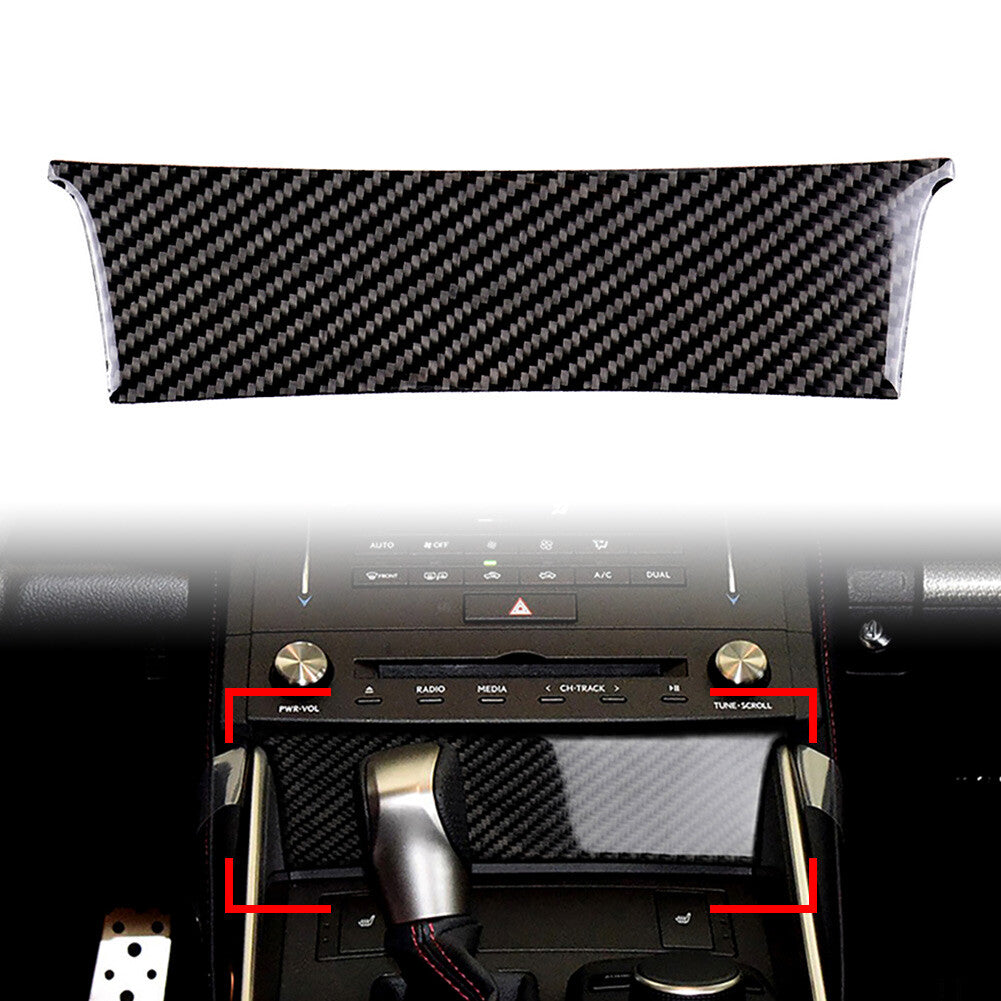 Carbon Fiber Central Console Panel Cover Trim for Lexus IS250 IS350 IS200t 13-20