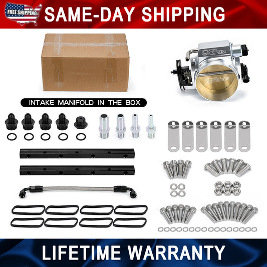 LS Intake Manifolds 92mm Throttle body + TPS IAC For LSX LS LS1 LS2 LS7 GM for CHEVY
