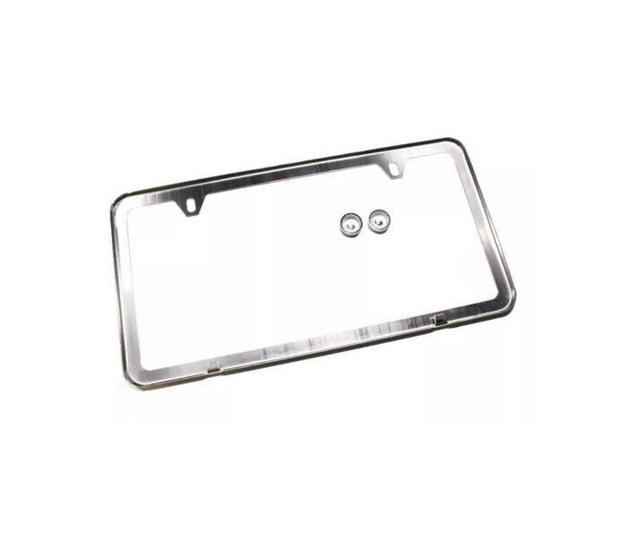 Car license plate frame cover cap rear boot ultra-thin chrome plating suitable  for ford  1 piece