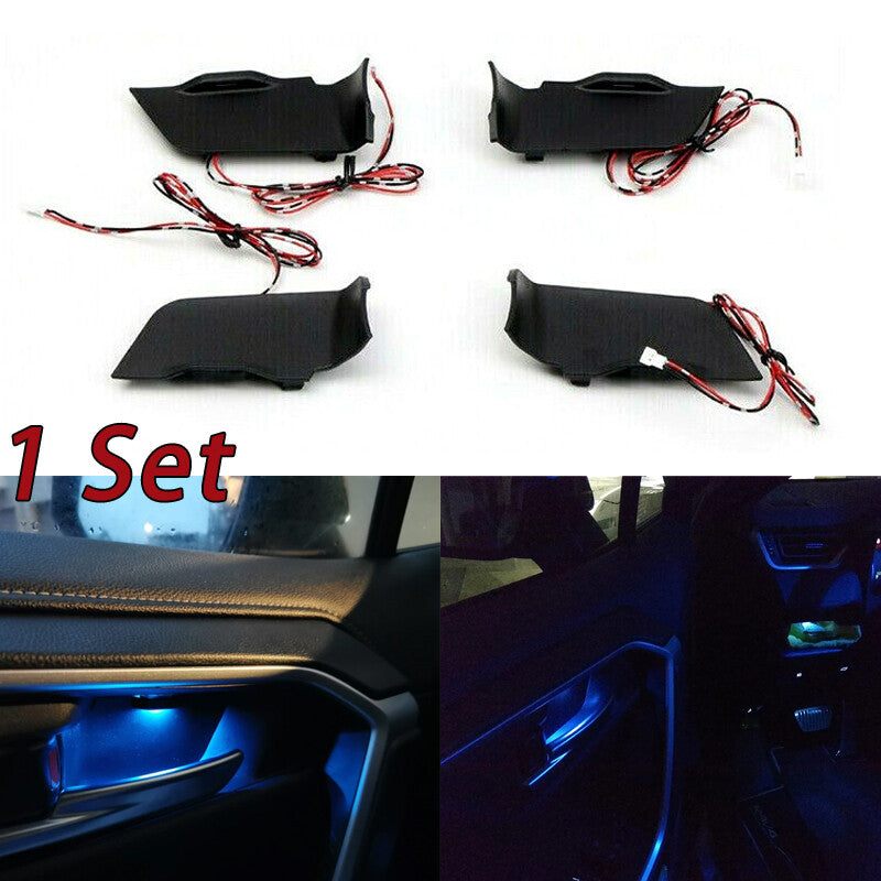 Plug and play blue ambient light handle frame for Toyota RAV4 XA50 2019 - 2021.
